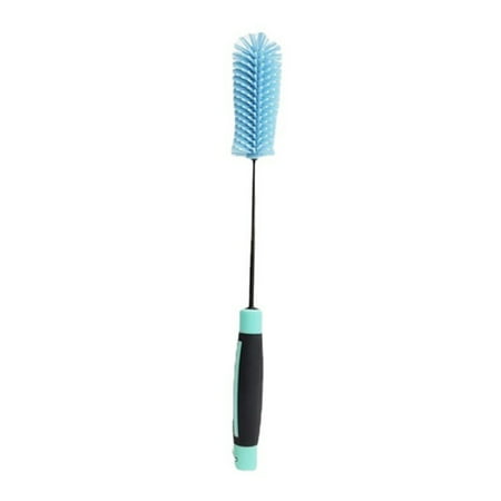 

Silicone Rotary Bottle Brush with Long Handle Flexible Portable Water Bottle Cleaner for Washing Containers A