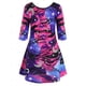 thumbnail image 2 of Más el tamaño de la galaxia luna y estrella con cordones Tee Rosegal Camisetas tallas grandes, 2 of 5