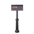 thumbnail image 4 of Outdoor Letter Holder Titan Steel Curbside Mailbox and Bradford Mailbox Post, 4 of 7