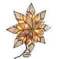 thumbnail image 1 of Adorno para árbol con forma de estrella de Kurt Adler Capiz, 21,6 cm, con 10 luces, 1 of 7