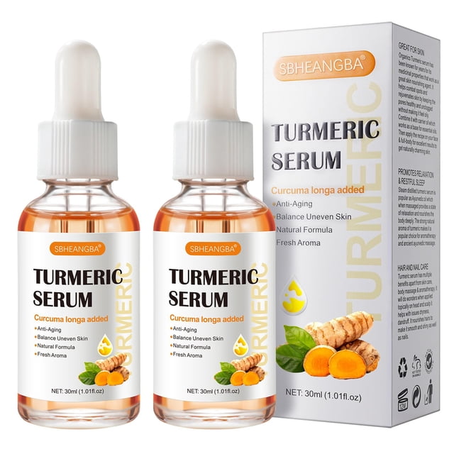 Serum SBHEANGBA Corrector de manchas oscuras con cúrcuma, 30 ml (paquete de 2)