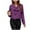 Purple, variant on Hurxie Womens Tops Business Casual Outfits Long Sleeve Shirts Mock Neck Twist Knot Slim Fit Soft Stretch Tees Blouses White S