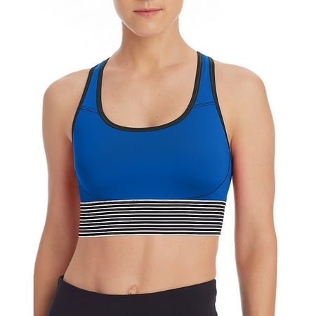 Champion The Absolute Longline Sports Bra - Size - L - Color - Surf the Web/Black