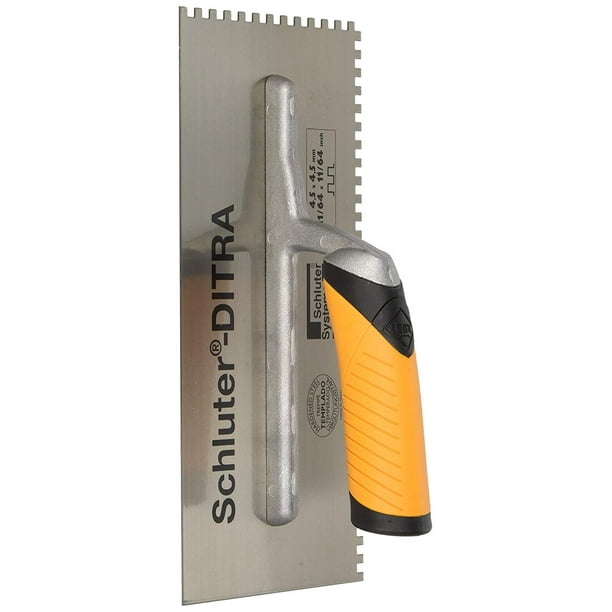 SCHLUTER DITRA TROWEL 11/64 X 11/64 SQUARE NOTCH