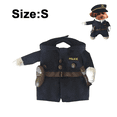 thumbnail image 2 of Disfraz de policía para mascotas, disfraz de perro, gato, mascota, Halloween, Navidad, disfraz, ropa de fiesta Namotu CPB-DE-LYY2055-1, 2 of 5