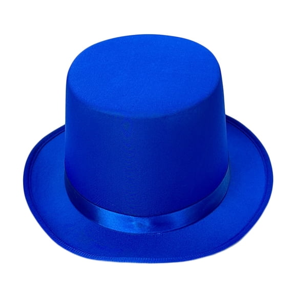 Top Hat Satin Costume Magician Fancy Style Party Accessory,One Size