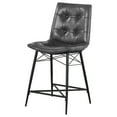 thumbnail image 5 of Miekor Furniture Grey Tufted Counter Height Stools (Set of 2) B5A4131, 5 of 9