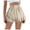 Beige, variant on Riforla Women's Casual Loose Peplum High Waisted Shorts for Women Black S