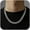 Silver 16inch, variant on Cuban Chain Necklace for Men Gold Silver 16-22inch Link Men's Chain Hip-Hop Chain Costume