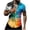 Black, variant on Men's Button Down Shirt Slim Fitted Short Sleeve Fashion Tie Dye Tops Summer Vacation Beach Travel Shirts Big and Tall Orange XXXXL