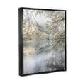thumbnail image 3 of Foggy Pond Landscape Reflection Landscape Photograph Jet Black Framed Art Print Wall Art, 3 of 6