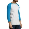thumbnail image 5 of Hanes Men's and Big Men's X-Temp Baseball Raglan Tee, Up To Size 3XL, 5 of 6