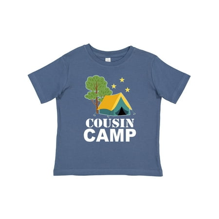 

Inktastic Cousin Camp Apparel Camping Gift Toddler Boy or Toddler Girl T-Shirt