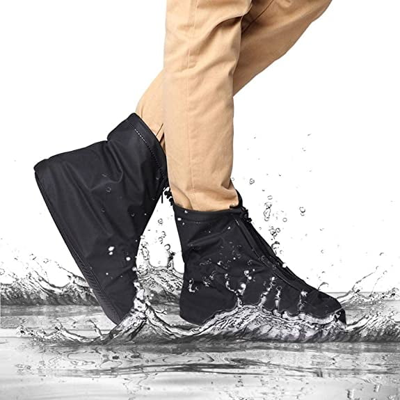 Couvre-chaussures imperméables Couvre-chaussures de pluie en PVC avec  fermeture