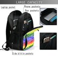 thumbnail image 4 of Balery Colorful Tie Dye Mochila con carga USB para hombre y mujer - Mochila impermeable y antirrobo para laptop con puerto USB para viajes, trabajo, 4 of 7
