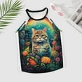 thumbnail image 2 of Cat Moon Jungle Women's Summer Vest Round Neck Sleeveless Camisole Cocktail Vest, 2 of 6