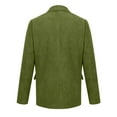 thumbnail image 5 of Men's Vintage Corduroy Jacket Formal Dress Work Wear Corduroy Suit Jacket Long Sleeve Sport Coat Single Breasted Notched Lape Casual Mens Blazer Vintage Business Blazer Dwelliawo Green 2XL, 5 of 6