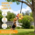 thumbnail image 6 of Colorful Squeaky Hanging Dog Training Toy with 50inch Elastic Ropes Soft, Stretchy - Durable Chew & Play Toy for All Dogs, 6-Inch Hanging Dog Toys with Cotton Material and Built-In Bell, 6 of 9
