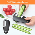 thumbnail image 4 of Juego de utensilios de cocina que ahorran espacio: rallador de queso, abridor de botellas, pelador de frutas y verduras, cortador de pizza y molinillo de ajo, 4 of 6