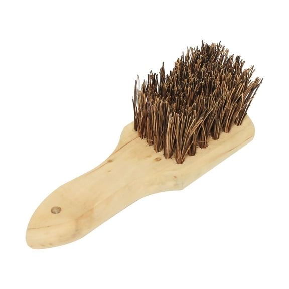 Excellante 8" palmyra bristles wok brush with wood handle, comes in each