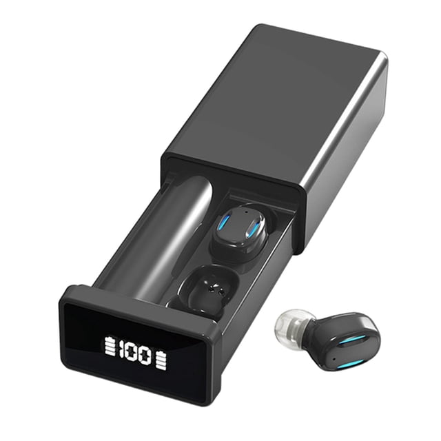Deportes Auriculares intrauditivos Auriculares Bluetooth True Wireless 2200mAh Caja de carga Pantalla digital Toque inteligente universal de gran