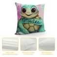 thumbnail image 4 of RUIYC I'm Adorable Cute Baby Sea Turtle Throw Pillow Cover for Home Girls Room Nursery Playroom Decor,Gifts for Sea Turtle Lovers Girls Kids Toddler,, 4 of 5