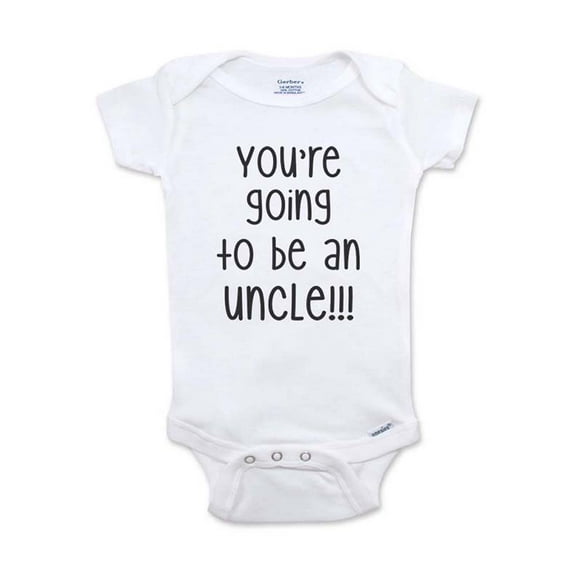 You're going to be an uncle!!! wallsparks cute & funny - baby one piece bodysuit Surprise baby birth pregnancy announcement - Baby Shower Gift - White Newborn Size (0-3 Mos)