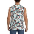 thumbnail image 4 of Pofeuu Disco Ball Cherry With Bow Print Men's Muscle T-Shirt, Sleeveless, Muscle Tank, Classic Muscle Tee Top For Men Casual Sleeveless Muscle T-Shirt Trendy Clothes-3X-Large, 4 of 7