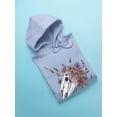 thumbnail image 3 of Unicorn Skull W Flowers. Hoodie Women -Smartprints Designs, Female 5X-Large, 3 of 4