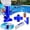 6-Set C, variant on Small Pool Chlorine Floater,Small Chlorine Floater,Pool Brush Head+Mesh Bag+Fitting+Filter Bag Cartridge+5 Sections Hand Grip Lever+Dispenser(6-Set A 5*5in)from ANMUYUM