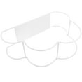 thumbnail image 4 of KAKOWELY Cloud Shaped Desktop Book Rack Modern Metal Wire Bookshelf Simple Magazine Holder Rack for Home Office (White),12.6X"X8.46"X3.86", 4 of 5