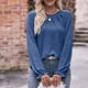 thumbnail image 5 of ICHUANYI Liquidación Camiseta holgada de manga larga con cuello redondo y moda para mujer ICHUANYI WER2023082202762, 5 of 6