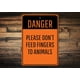 thumbnail image 1 of No alimente los dedos Señal de peligro de alimentación Alimentar animales Peligro de alimentación de animales Advertencia Decoración de habitación Letrero de metal Decoración de metal aquí Tamaño: 8, 1 of 4