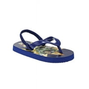 Disney Pixar Toy Story Boys toddler Flip Flops with back strap - Navy, 9-10