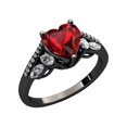 thumbnail image 2 of YYKihy Women Ring Colorful Zircon Wedding Jewelry Rings Size Alloy 6-10 Gift Finger, 2 of 4