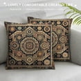 thumbnail image 3 of Leisuo Decorative Throw Pillow Covers Mustard Yellow and Black Modern Pillows, Boho Room Decor for Couch, Bohemian Outdoor Case for Farmhouse, Ethnic Shams, for Sofa, 3 of 5
