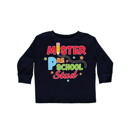 

Inktastic School Mister Preschool Stud Gift Toddler Boy Girl Long Sleeve T-Shirt