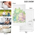 thumbnail image 2 of Dreamtimes Kawaii Dinosaur Cute Dino Hand Towels for Bathroom 100% Cotton 2 pcs Face Towel 16 x 28 inch, Absorbent Soft & Skin-Friendly, 2 of 6