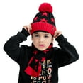 thumbnail image 5 of Seyurigaoka Autumn and winter thick knitted woolen hat and scarf 2-piece set, 5 of 8