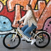 COLORWAY 26 Electric Bike for Woman, 500W Powerful Motor, 36V 12AH Removable Battery E Bike, Max. Speed 19.9MPH Electric Bicycle UL2849