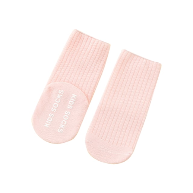 HAiming Baby's Sock Casual Solid Color Ribbed Breathable Soft Cute Ancle Crew Sock for Girl Boy