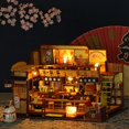thumbnail image 1 of DIY Casa de de Japonés de Creativa con s ebles Miniatura Puzzles de Construcción para Niñas de Juguete con guardapolvo CUTICAT Casa de muñecas artesanales, 1 of 8