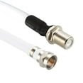 thumbnail image 3 of Uxcell 6 Feet RG6 Coax Cable F Type Male to F Type Female Coaxial Cable Plastic White 2pcs, 3 of 4
