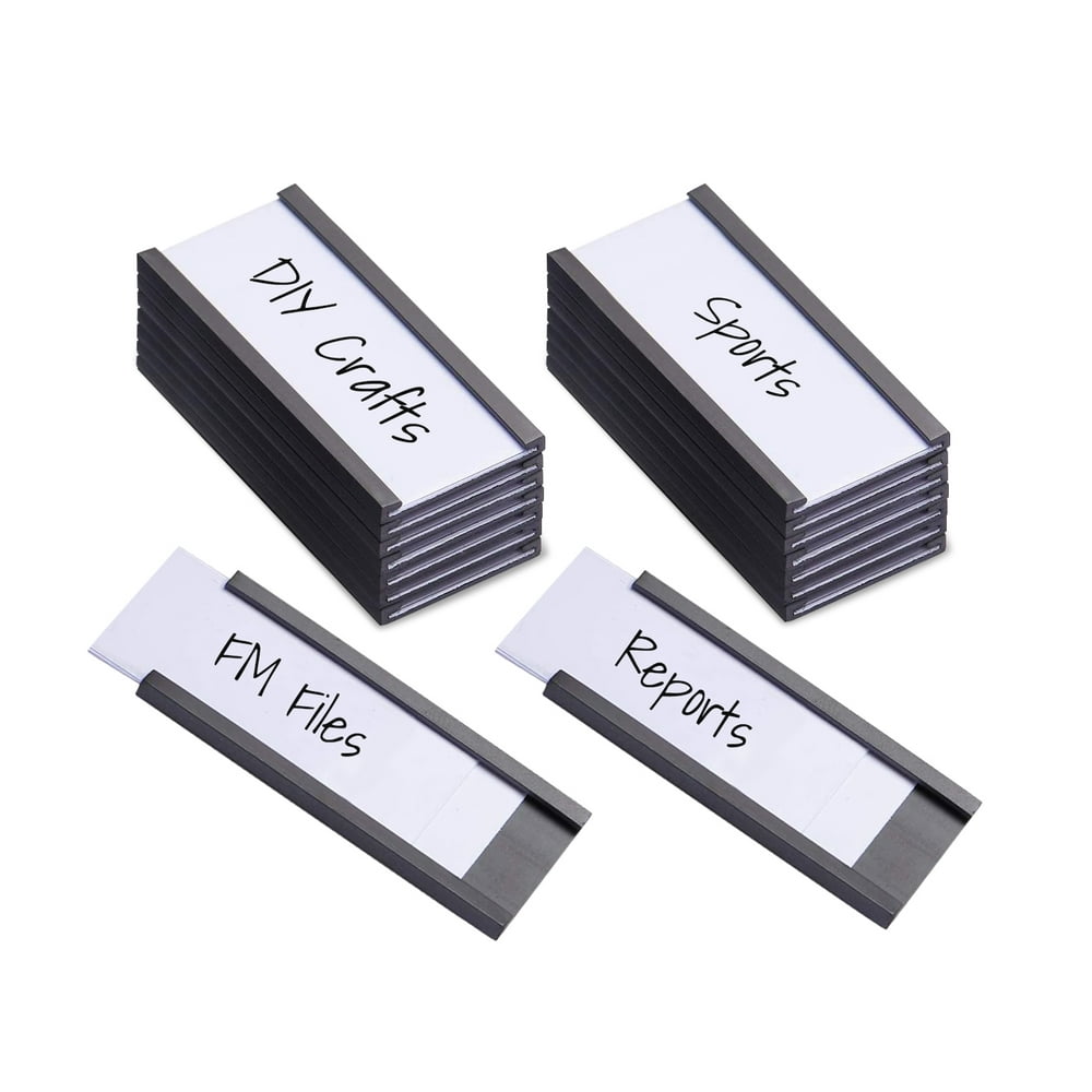 Shelf Label Data Card Holders Strips 1" x 3" 25