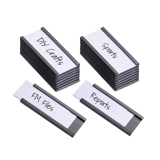 Shelf Label Data Card Holders Strips 1" x 3" 25