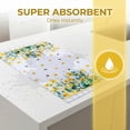 thumbnail image 4 of Unique Bargains 2Pcs Floral Microfiber Absorbent Soft Towels Multi-Color 3 24" x 16", 4 of 8