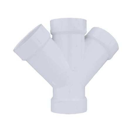 

Double Wye PVC Schedule 40 2 in White