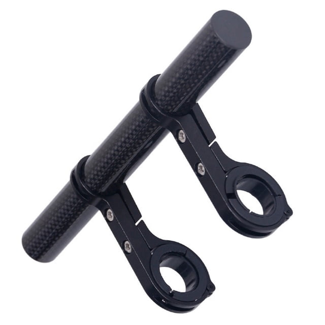 Soidarity Extensor de manillar de bicicleta con abrazaderas dobles soporte de extensión estante de montaje Universal al aire libre ciclismo de Ciclismo Negro Fibra de carbon Soidarity OD020549-02B