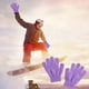 thumbnail image 5 of Guantes de Punto para Niños, Manoplas Calientes con Dedos Divididos, Prendas de Mano Invernales de Color Sólido con Fibra Acrílica, Ajuste Cómodo para Jugar, Escribir y Actividades al Aire Libre, 5 of 9