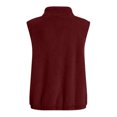 thumbnail image 3 of HAiming Fleece Vest for Women Sleeveless Lightweight Comfy Solid Color Casual Jackets Fall Winter Outdoors Sweaters, 3 of 9